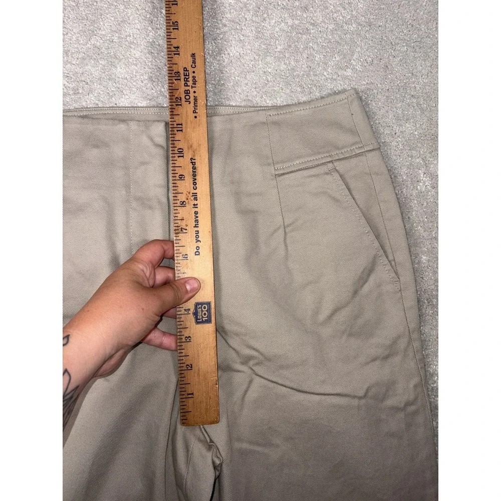 boden‎ cropped wode leg beige pants size 10p